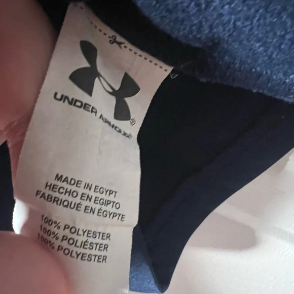 Under Armour Youth Track Jacket Size 6 Navy Blue/Red/Gray - Picture 3 of 4